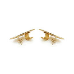 Aretes Abanico Dorado