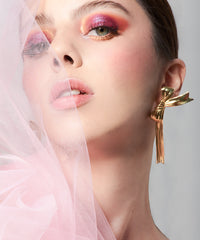 Aretes Moño Dorados