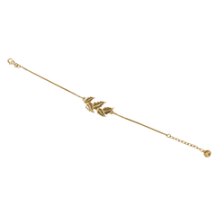 Brazalete Hojitas Dorado