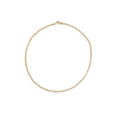 Collar Cadena Trenzada Dorada