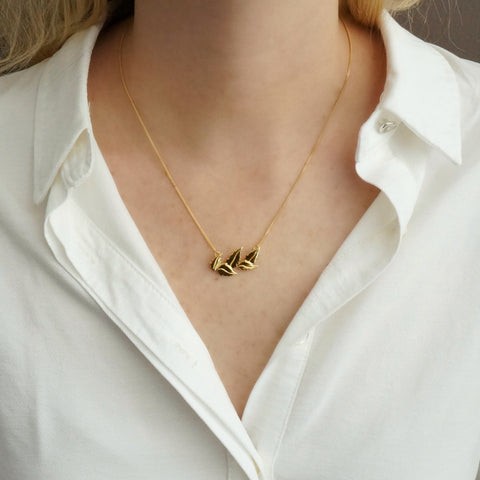 Collar Hojitas Dorado