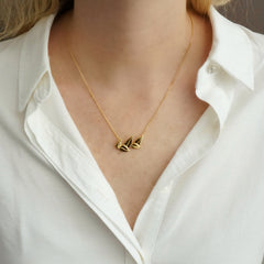 Collar Hojitas Dorado