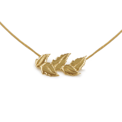 Collar Hojitas Dorado