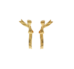 Aretes Moño Dorados