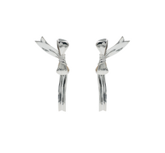Aretes Moño Plata