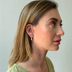 Aretes Organico Dorados